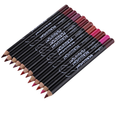 12pcs Professional Multi-functional Lipliner Pencil - eyesrush