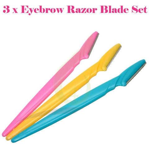 Razor Eyebrow Trimmers Blades Shaver 3pcs - eyesrush